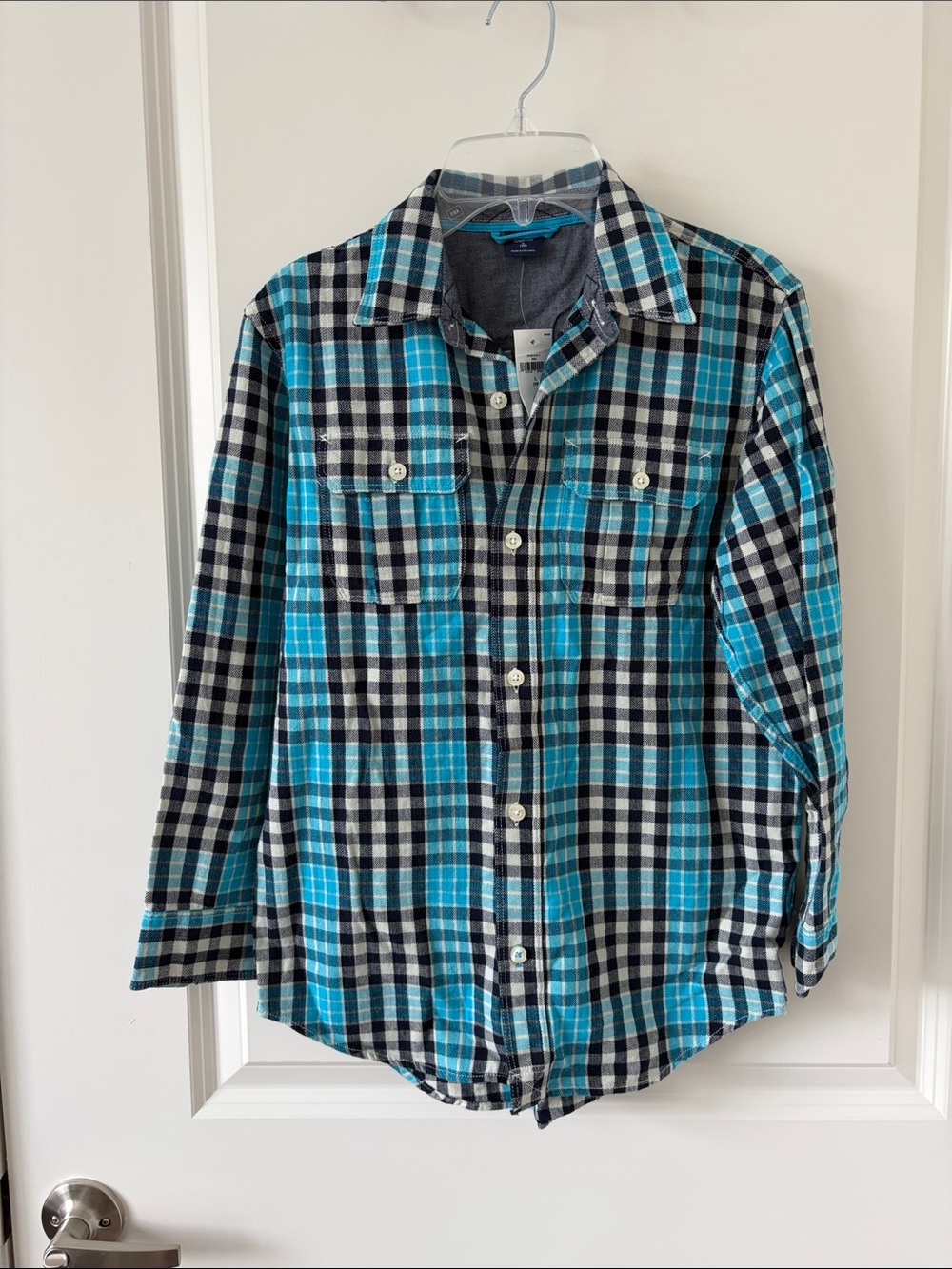 Gap Kids Plaid Button Down Long Sleeve Shirt
